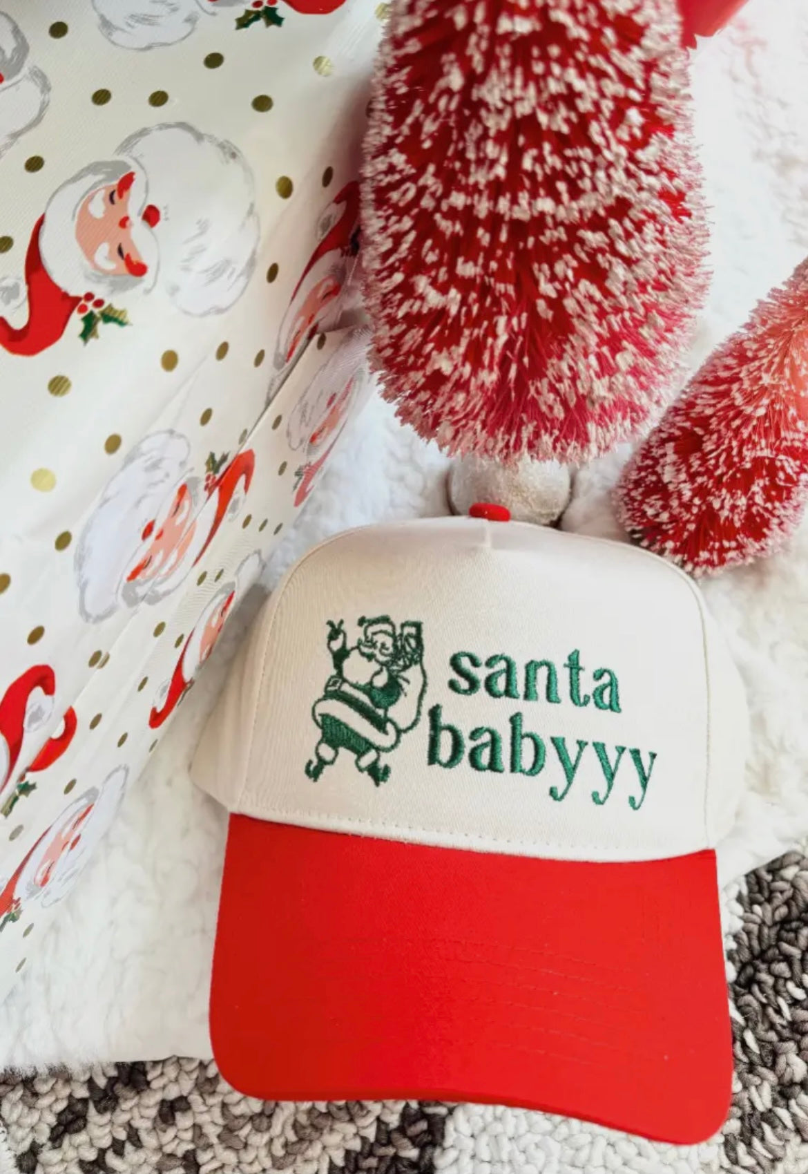 Santa Baby - Red Vintage Trucker Hat