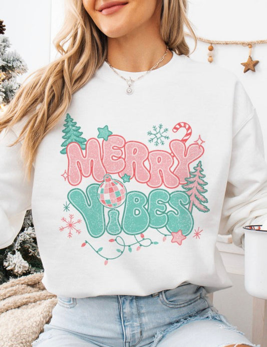 Merry Vibes Christmas Crewneck