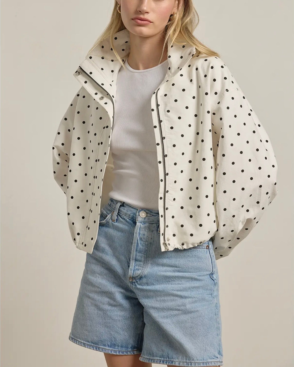 Polka Dot Lover - High Neck Jacket