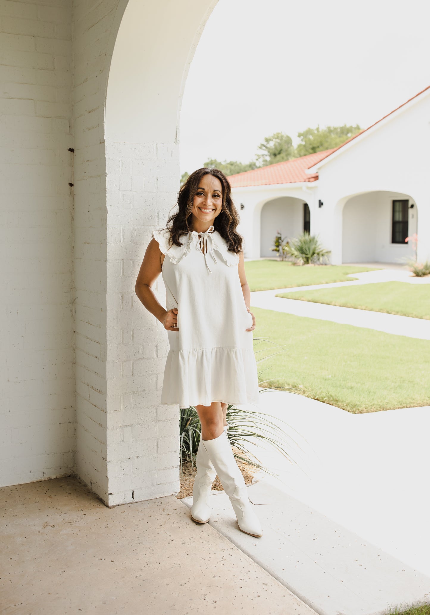 Last Rodeo - White Denim Dress