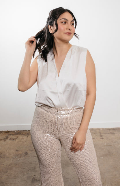 Pearl Satin Bodysuit