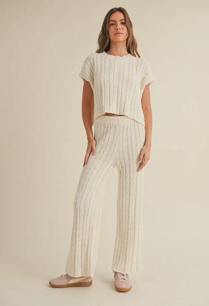 Winter Wonderland - Cable Knit Bottoms
