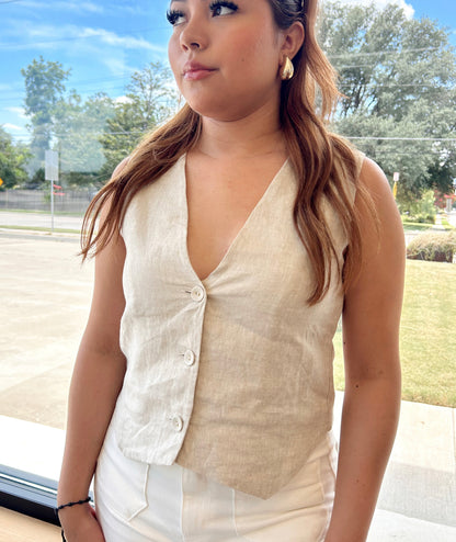 Taluluah- Linen Vest