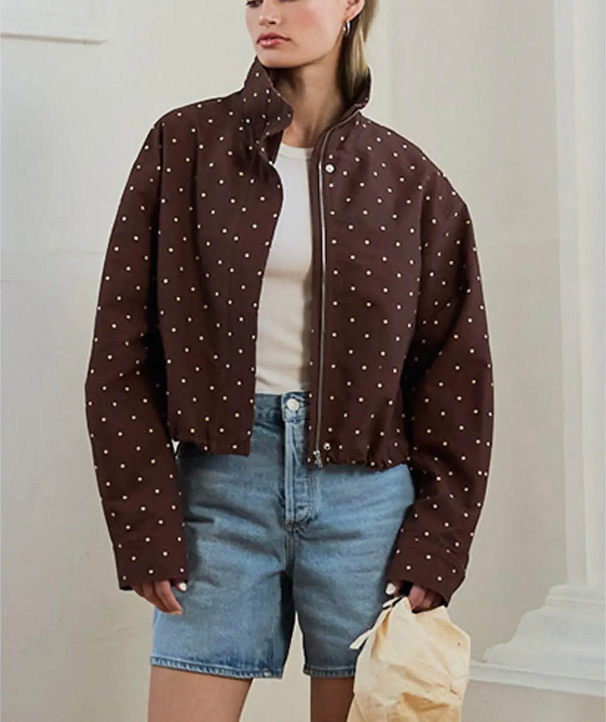 Polka Dot Lover - High Neck Jacket