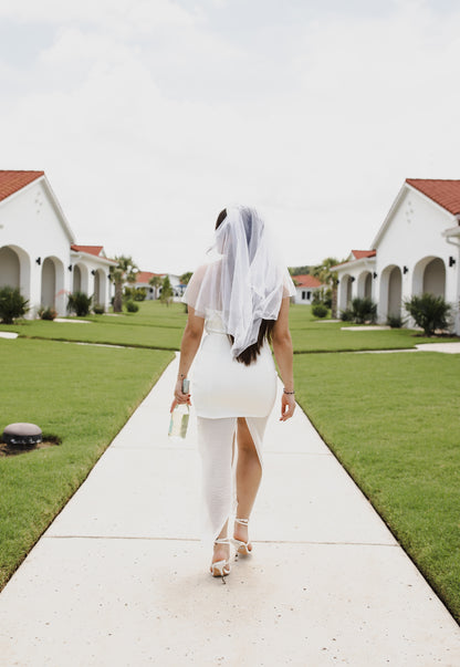 Bridal Era - Strapless Midi Dress