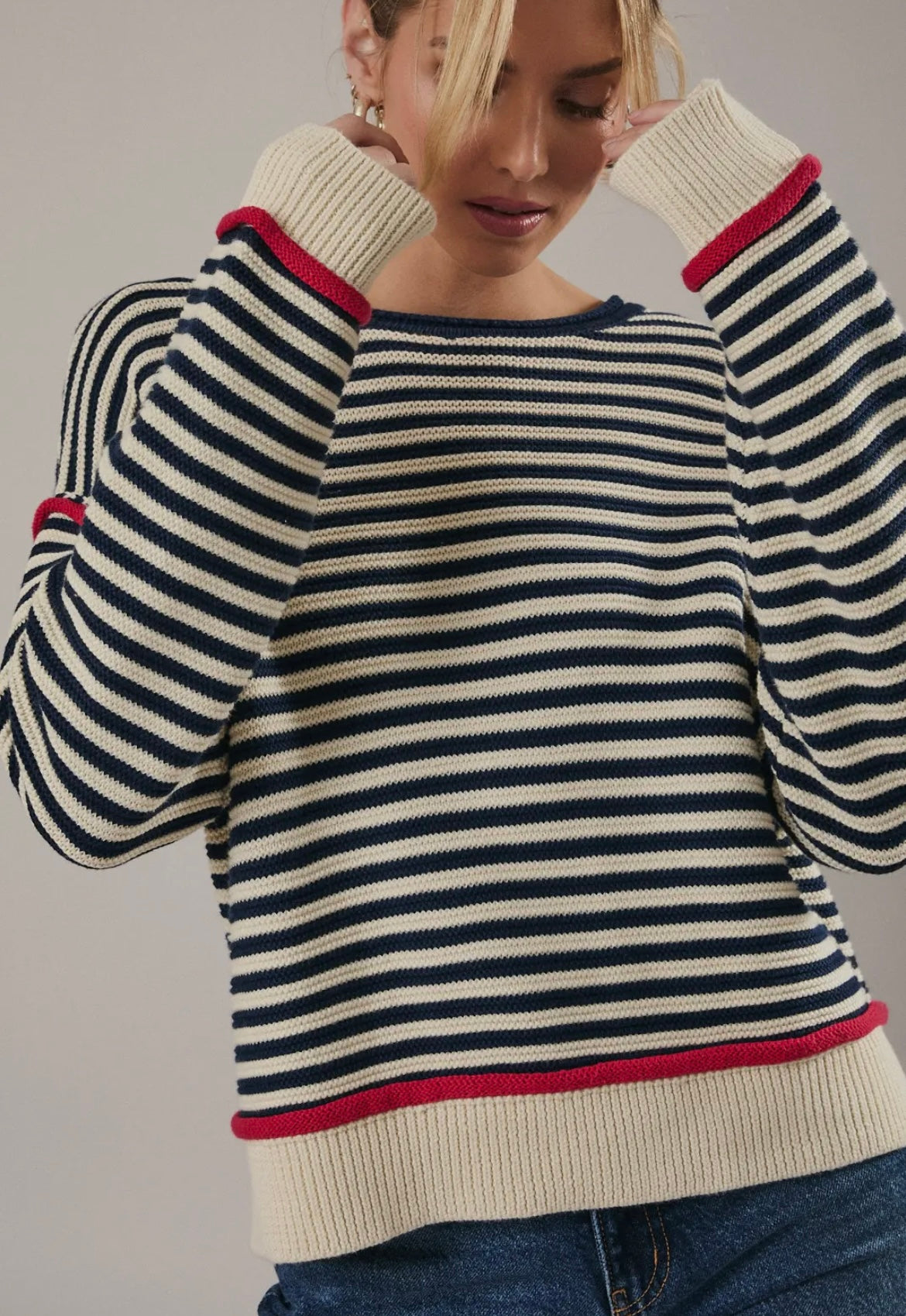 Sweet Valentine - Striped Sweater