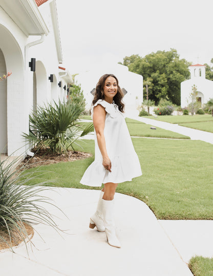 Last Rodeo - White Denim Dress