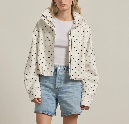 Polka Dot Lover - High Neck Jacket