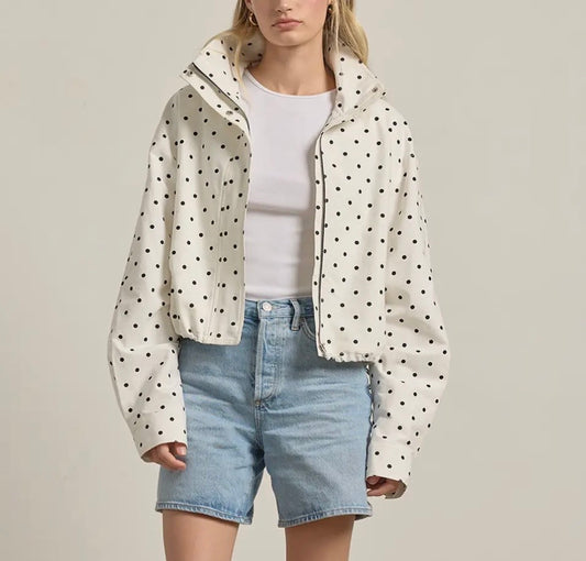 Polka Dot Lover - High Neck Jacket