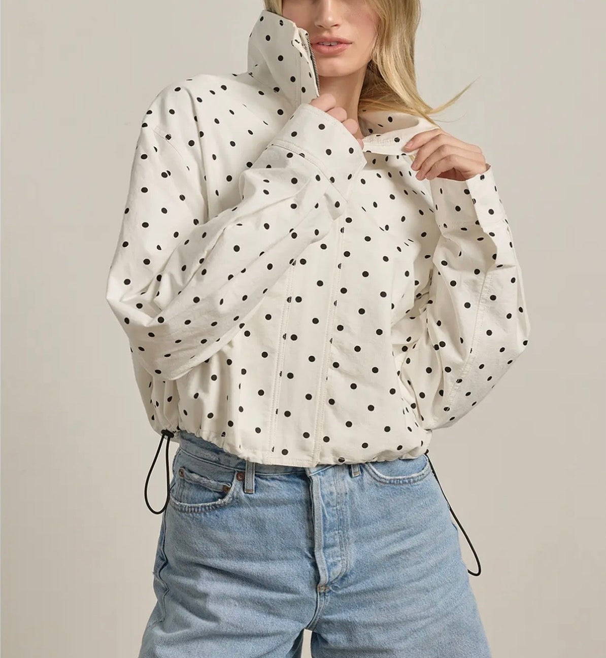 Polka Dot Lover - High Neck Jacket