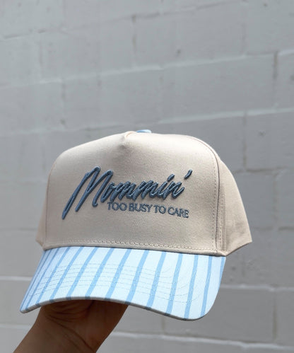 Mommin' Summer Striped Vintage Hat