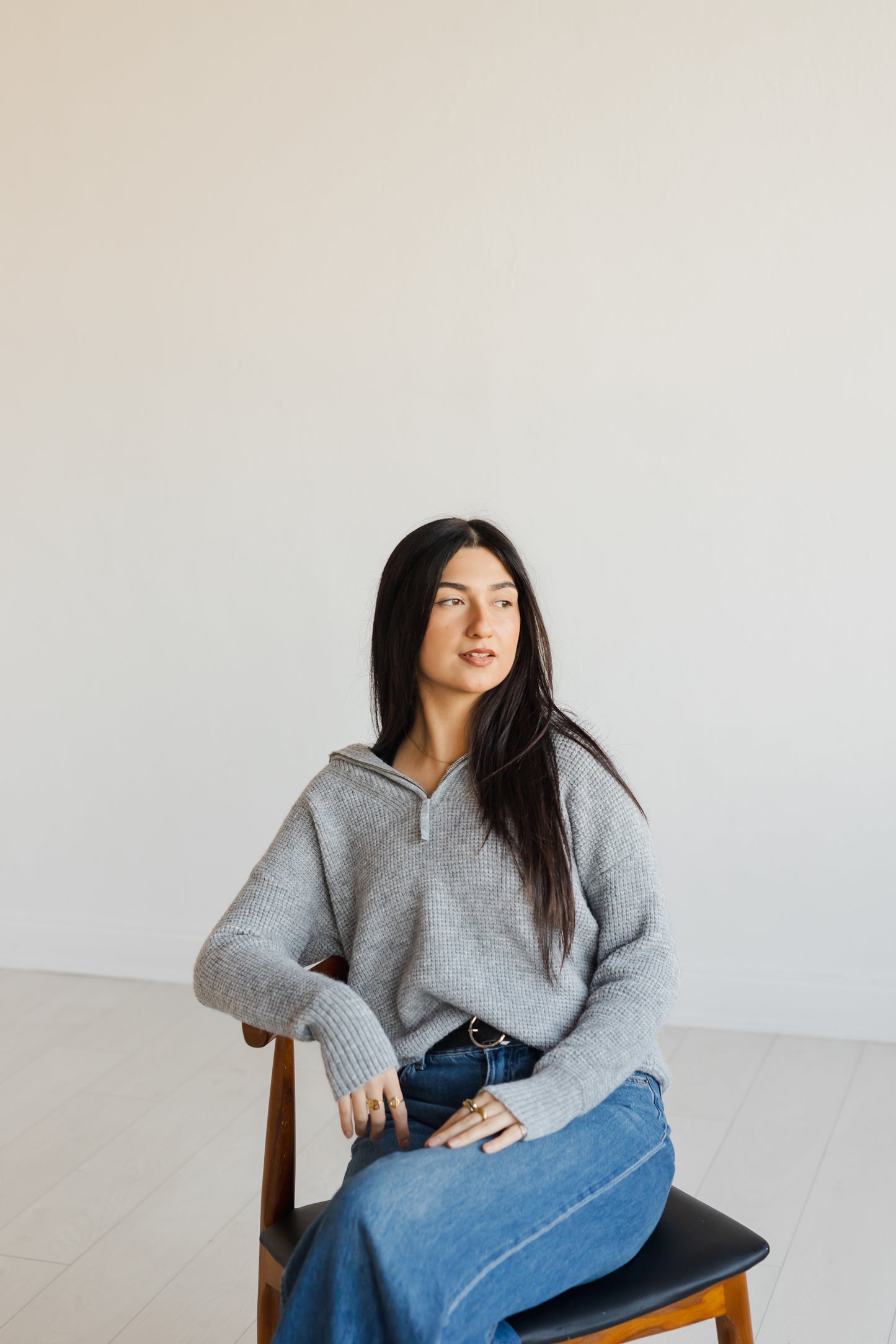 Oh So Cozy Half Zip Sweater