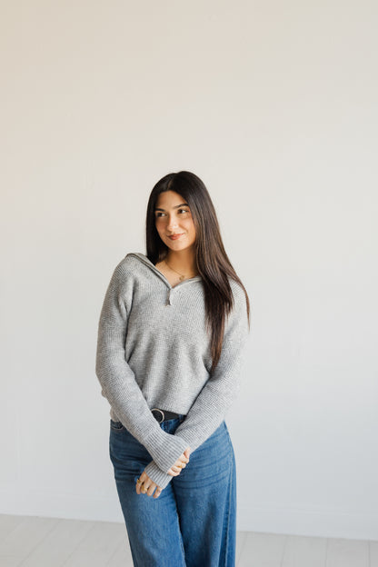 Oh So Cozy Half Zip Sweater