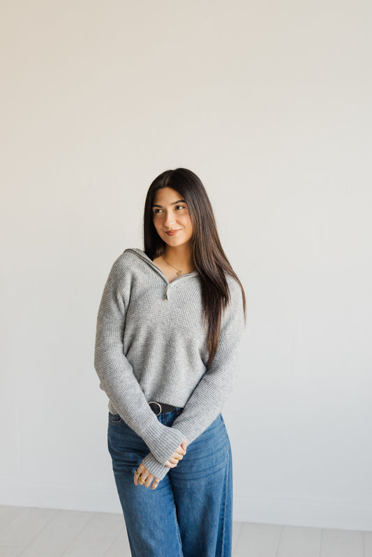 Oh So Cozy Half Zip Sweater