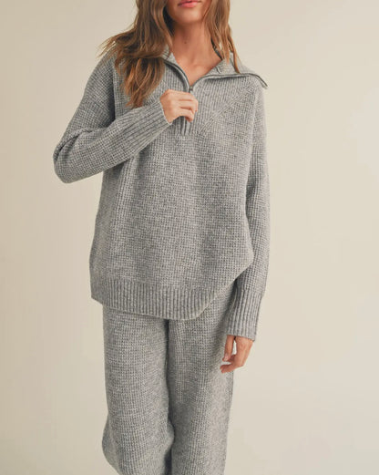 Oh So Cozy Half Zip Sweater