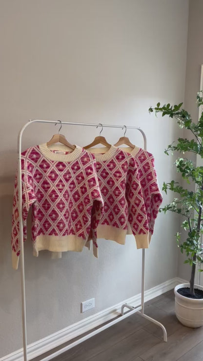 Lost In Love - Pink Ombré Sweater